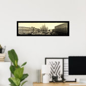Milan Duomo Square Italië Foto 1909 Poster (Thuiskantoor)