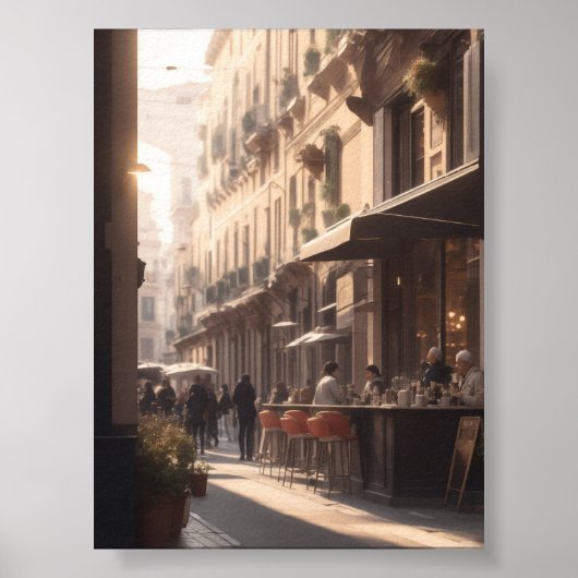 Milan Espresso Poster (Voorkant)