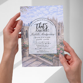 Milan Italian Themed Bridal Shower Kaart