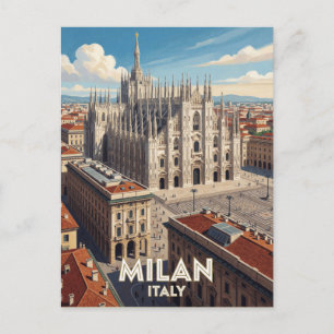 Milan Italië Duomo Reis Kunst 🏛️ Briefkaart