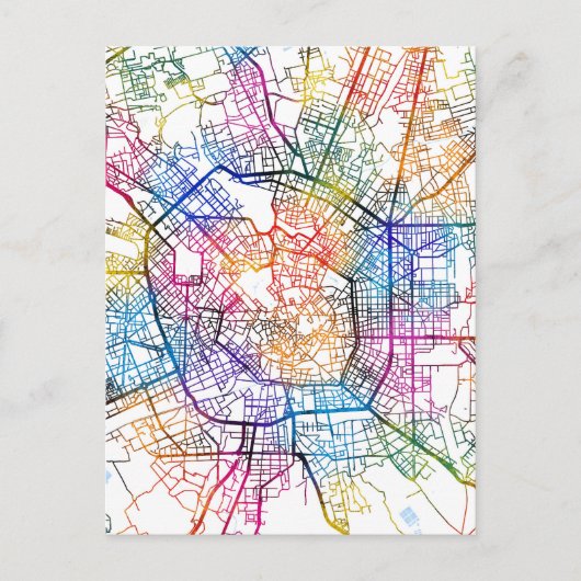 Milan Italië Kaart (Voorkant)