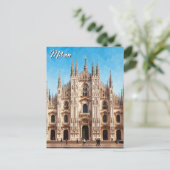 Milan Italië Reizen Briefkaart (Staand voorkant)