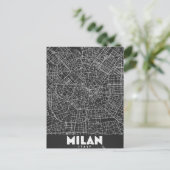 Milan Italië Retro Kaart (Staand voorkant)