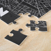Milan Italië Retro Kaart Legpuzzel (Zijkant)
