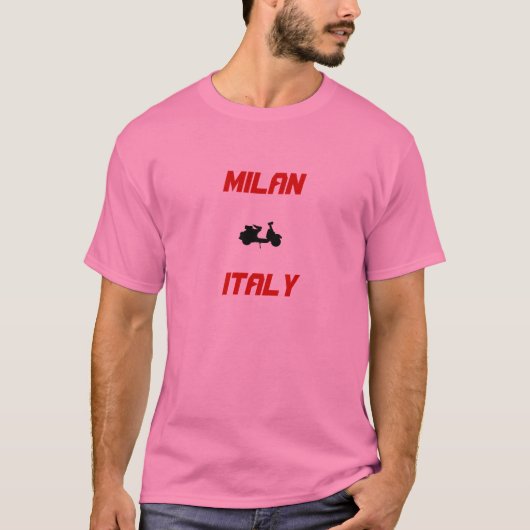 Milan, Italië Scooter T-shirt (Voorkant)