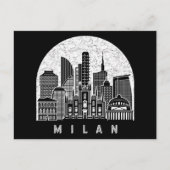 Milan Italië Skyline Briefkaart (Voorkant)