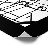 Milan Italy Map Poster (Hoek)