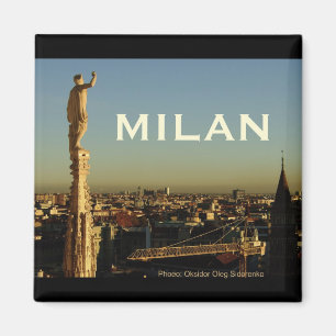 Milan Italy Travel Photo Souvenir Fridge Magnets Magneet