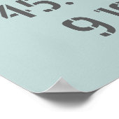 Milan Latitude Longitude Poster (Hoek)