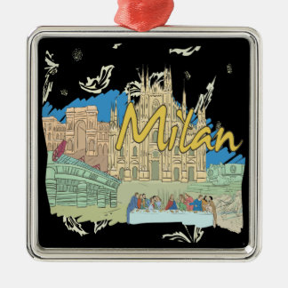 Milan Metalen Ornament