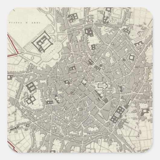 Milan Milano Vierkante Sticker (Voorkant)