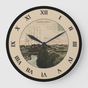 Milan Ohio Post Card Clock Grote Klok