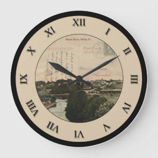Milan Ohio Post Card Clock Grote Klok