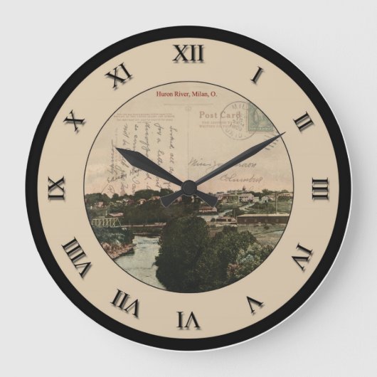 Milan Ohio Post Card Clock Grote Klok (Voorkant)