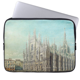 Milan Piazza del Duomo 1850s door Carlo Bossoli Ku Laptop Sleeve