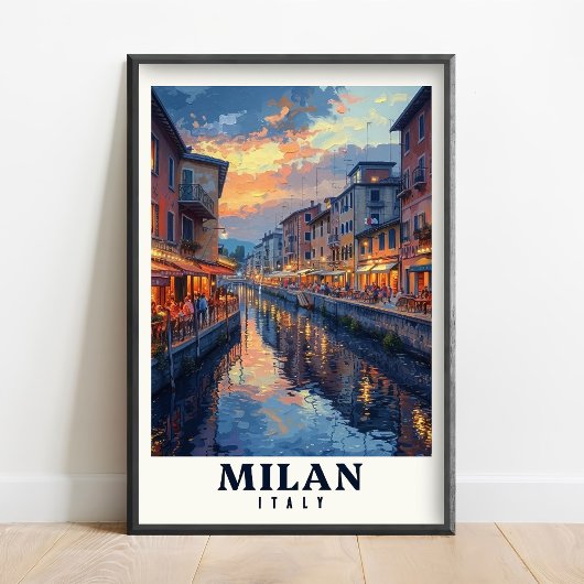 Milan Poster - Milan Print - Milan Kunstprint - Mi