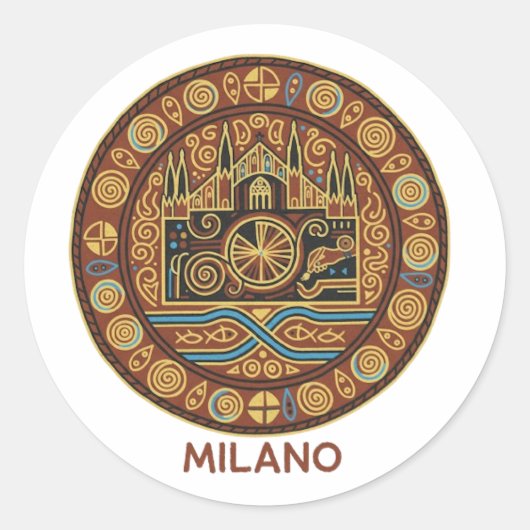 MILAN RONDE STICKER (Voorkant)