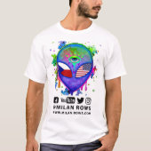 Milan Rows Alien T-shirt (Voorkant)