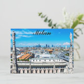 Milan silhouet in Italië (Staand voorkant)