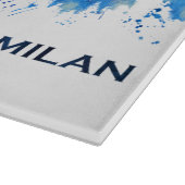 Milan Skyline Blue Snijplank (Hoek)