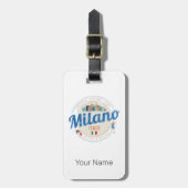 Milan Skyline Italië Mode Lombardije Bagagelabel (Voorkant verticaal)