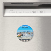 Milan skyline magnet (Insitu (Vaatwasser))