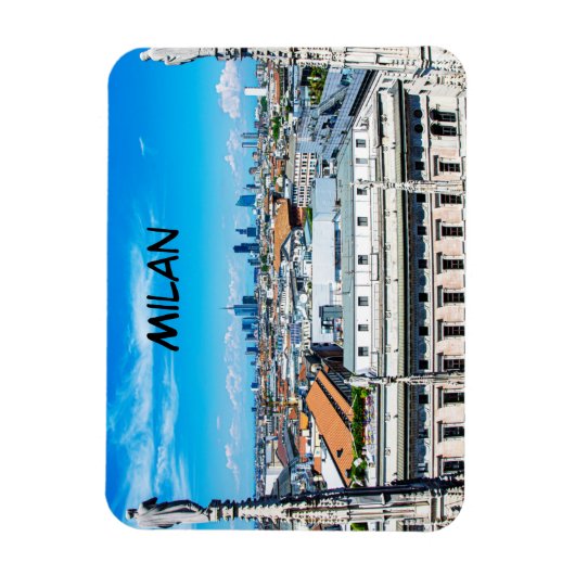 Milan skyline magnet magneet (Verticaal)