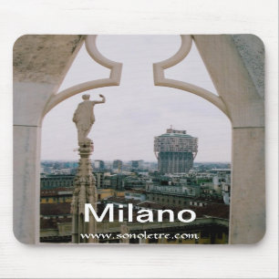 Milan Skyline Panorama Mousepad Muismat