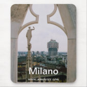 Milan Skyline Panorama Mousepad Muismat (Voorkant)