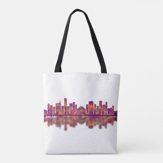 Milan Skyline Tote Bag (Achterkant)