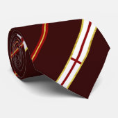Milan strepen vlag stropdas (Opgerold)