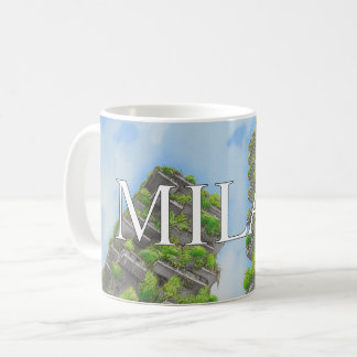 Milan verti forest Mug Modern Skyline Coffee cup  Koffiemok