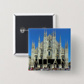 Milan Vierkante Button 5,1 Cm (Voorkant /achterkant)