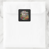 Milan Vierkante Sticker (Tas)