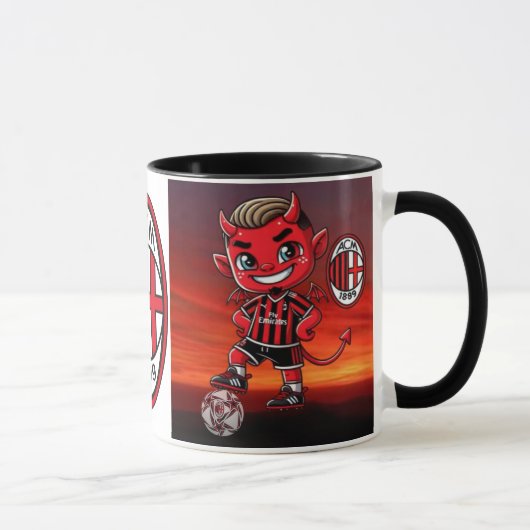 Milan voetbalbeker mok (Rechts)