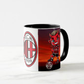 Milan voetbalbeker mok (Voorkant rechts)
