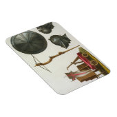 Milanese chariot, kruisboog en armband, bord 17 fr magneet (Rechterzijde)