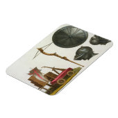 Milanese chariot, kruisboog en armband, bord 17 fr magneet (Linkerzijde)