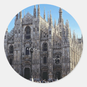 Milanese kathedraal, Italië Ronde Sticker