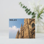Milanese kathedraal op Sunset Briefkaart (Staand voorkant)