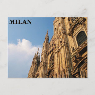 Milanese kathedraal op Sunset Briefkaart