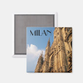 Milanese kathedraal op Sunset Magneet (Voorkant / Achterkant)