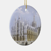 Milanese kathedraal uit 'Uitzicht Milaan' en zijn  Keramisch Ornament (Rechts)