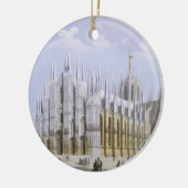 Milanese kathedraal uit 'Uitzicht Milaan' en zijn  Keramisch Ornament (Links)