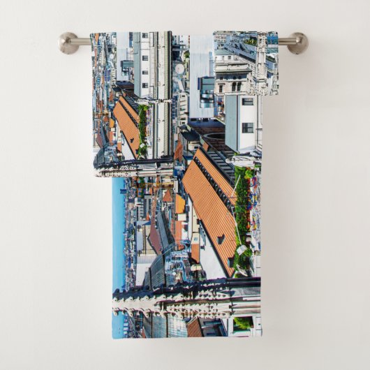 Milanese skyline bad handdoek (Insitu)