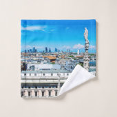 Milanese skyline bad handdoek (Wasdoekje)