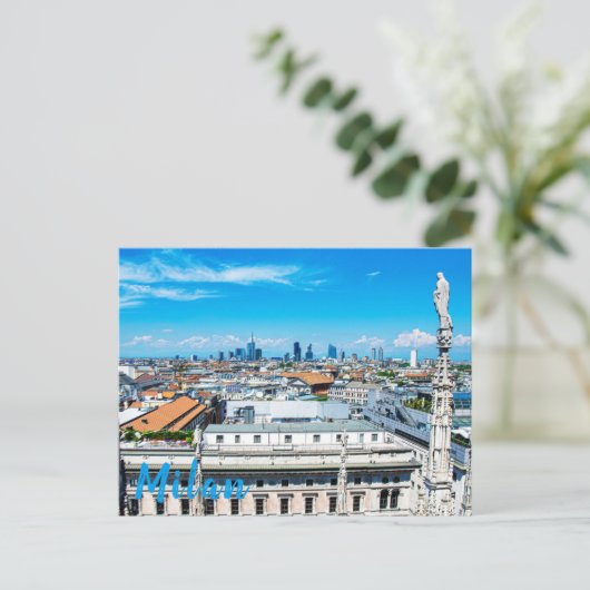Milanese skyline briefkaart (Staand voorkant)