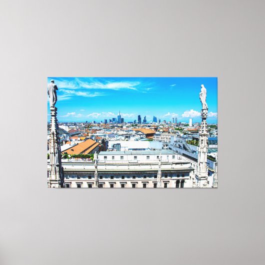 Milanese skyline canvas afdruk (Voorkant)