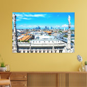Milanese skyline canvas afdruk (Insitu (Woonkamer))