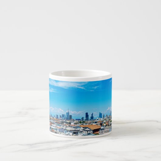Milanese skyline espresso kop (Voorkant)